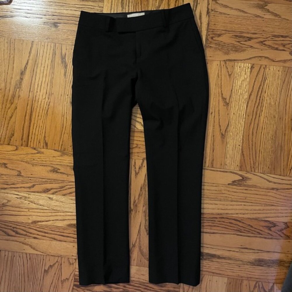Banana Republic Martin Fit, black wool sleek pants, size 0